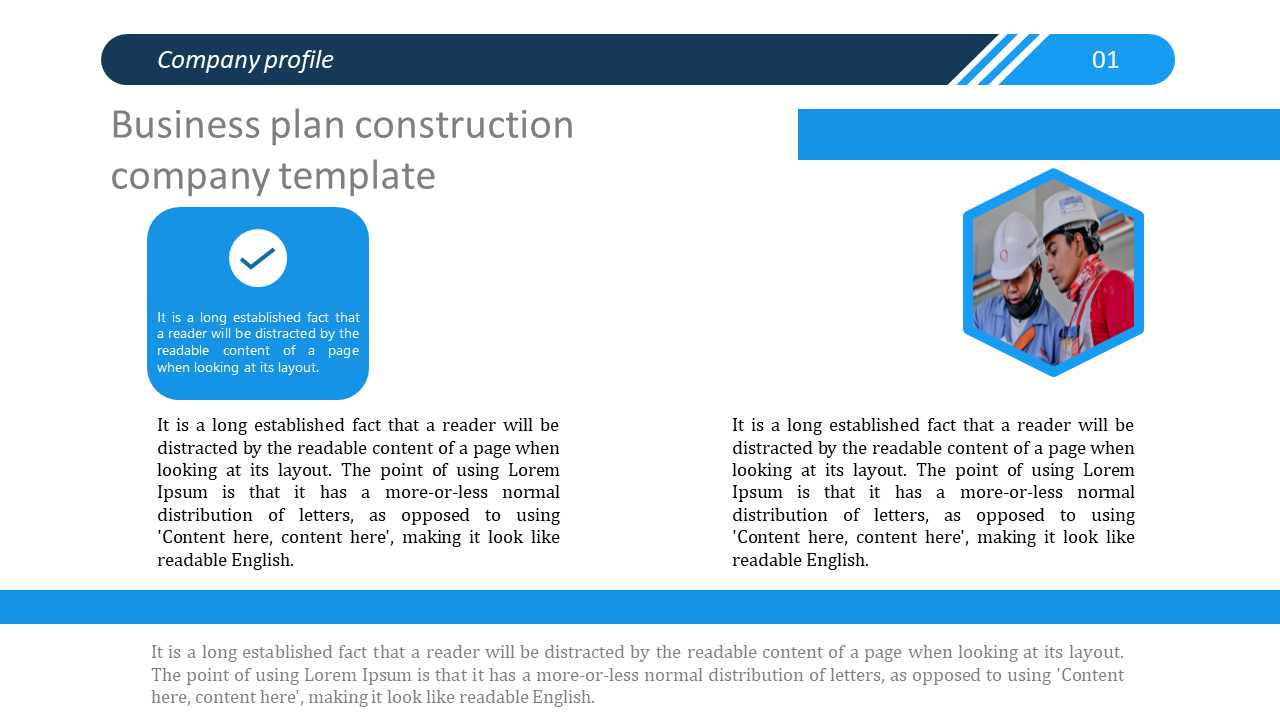 business plan for construction company ppt